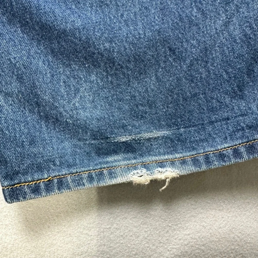 Levi's 501 Original Jeans Mens 44x32 Blue Straight Leg Button Fly Medium Wash
